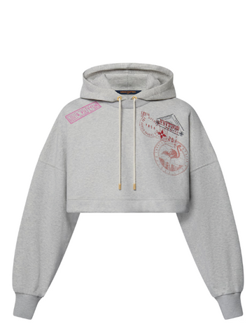 Louis Vuitton Cropped Stamp Hoodie