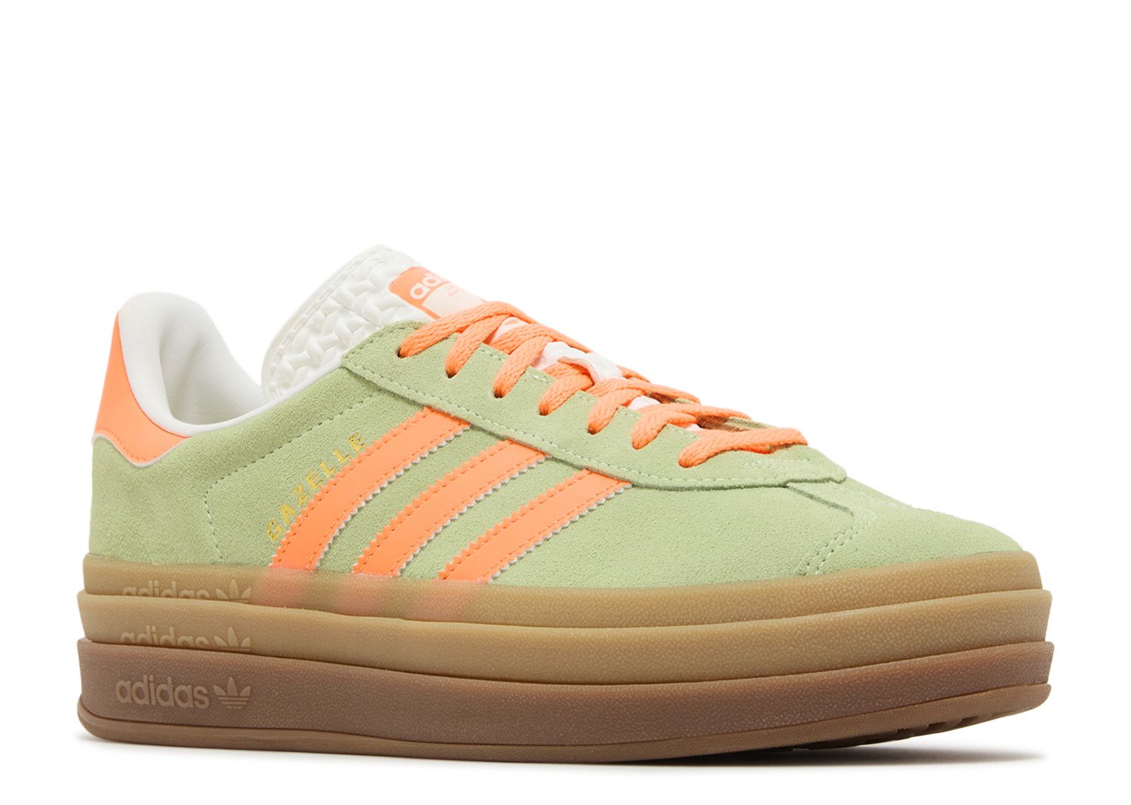 Adidas wmns Gazelle Bold 'Green Spark Screaming Orange'