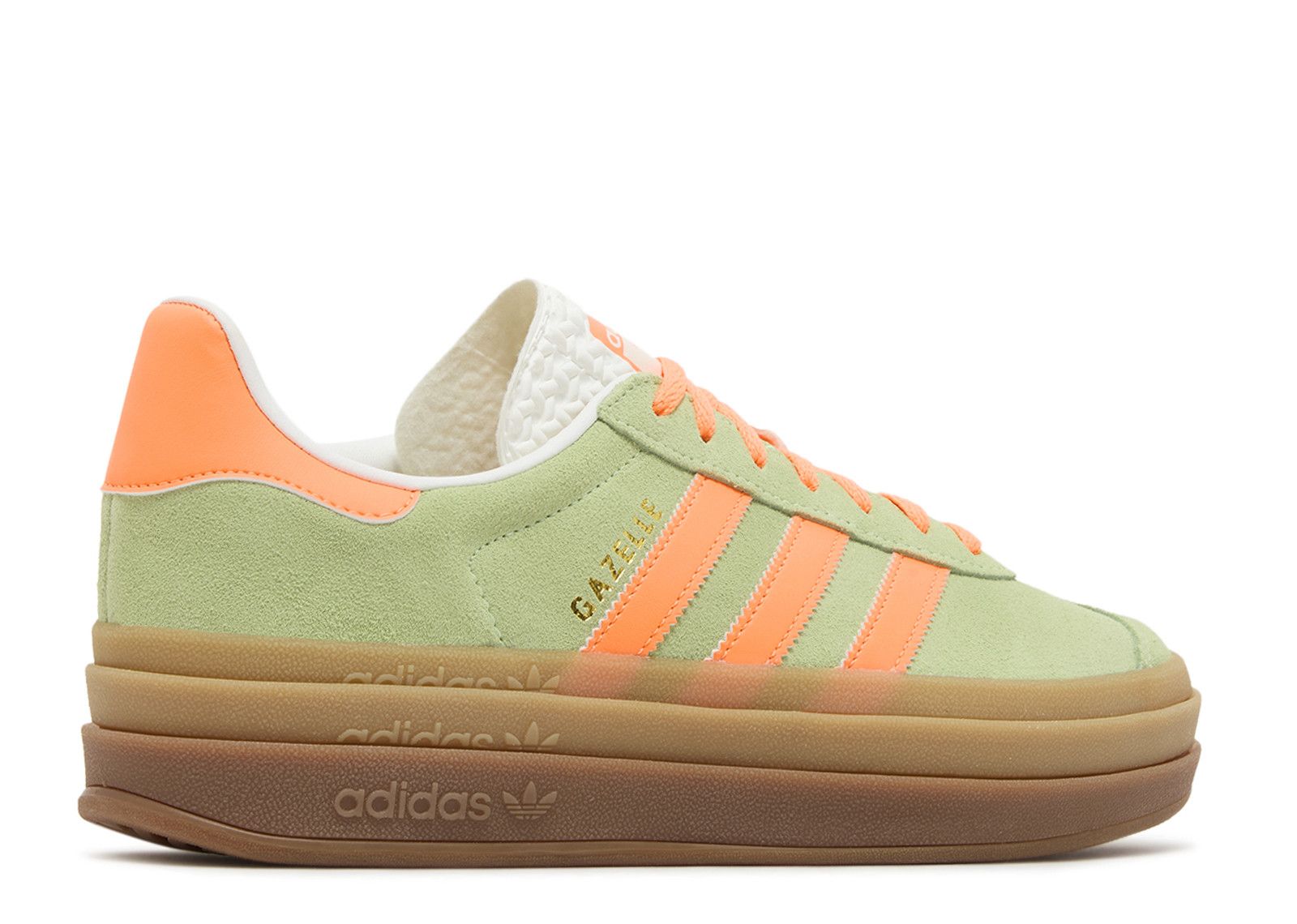 Adidas wmns Gazelle Bold 'Green Spark Screaming Orange'