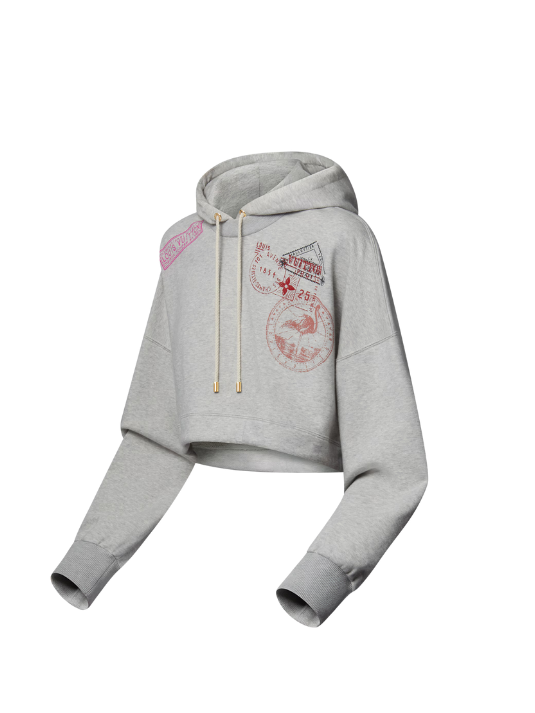 Louis Vuitton Cropped Stamp Hoodie