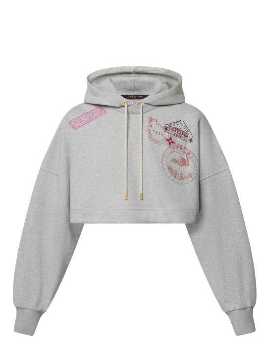 Louis Vuitton Cropped Stamp Hoodie