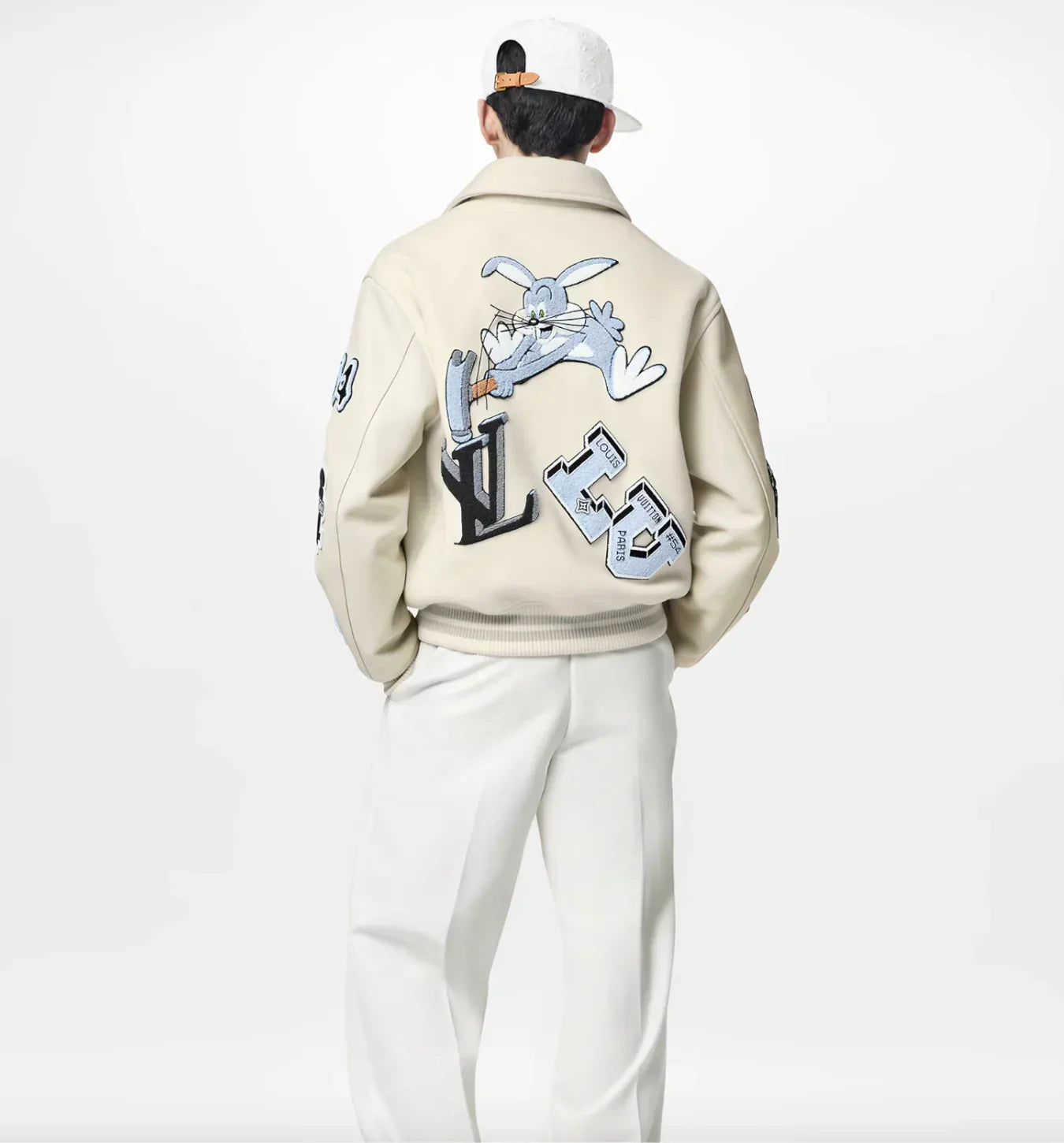 LV Multi-Patches Mixed Leather Varsity Blouson